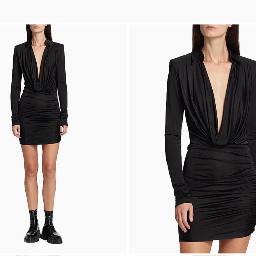 GAUGE81 - Utena Gathered Long-Sleeve Minidress
